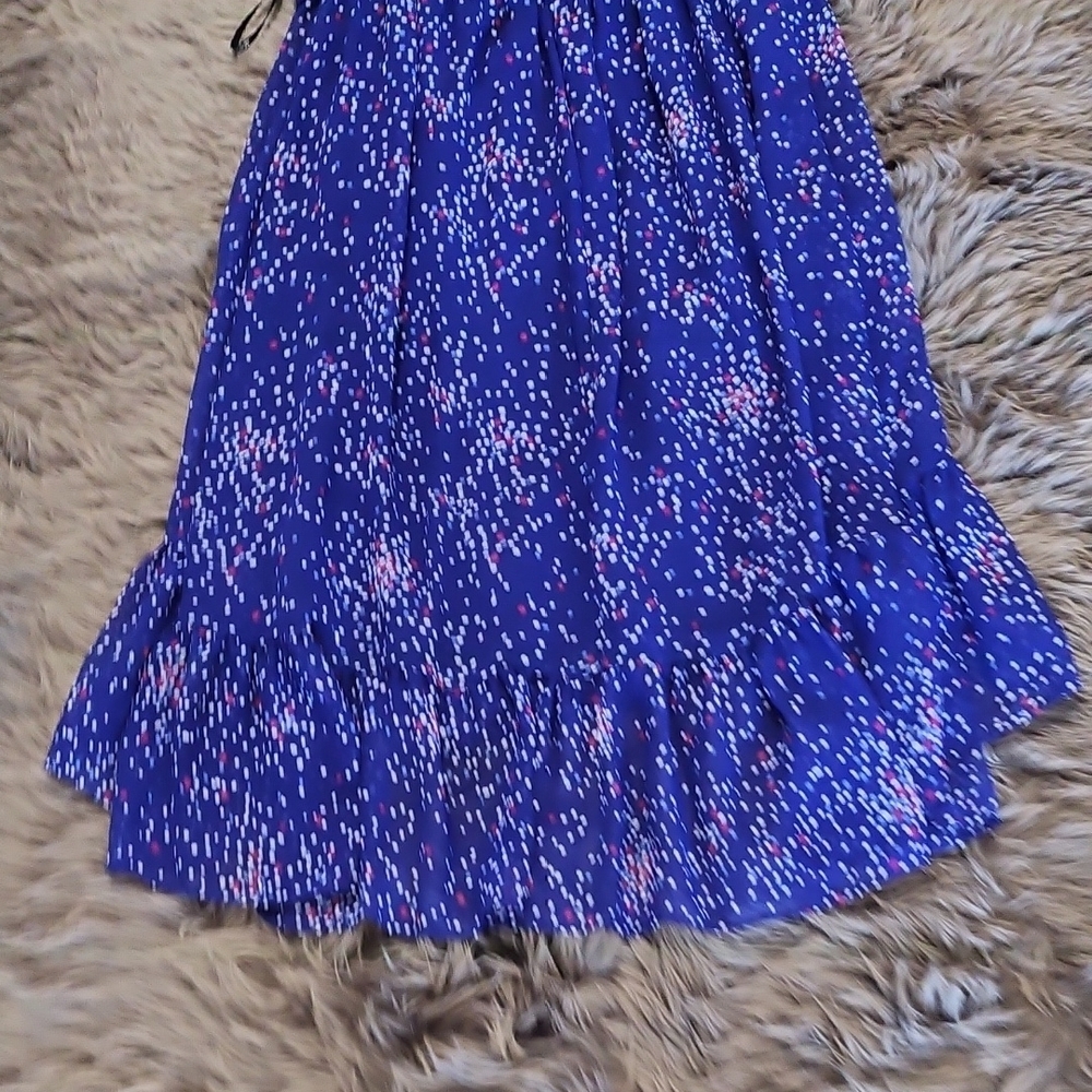 Blue Halter Dress with Star Pattern - Picture 6 of 9